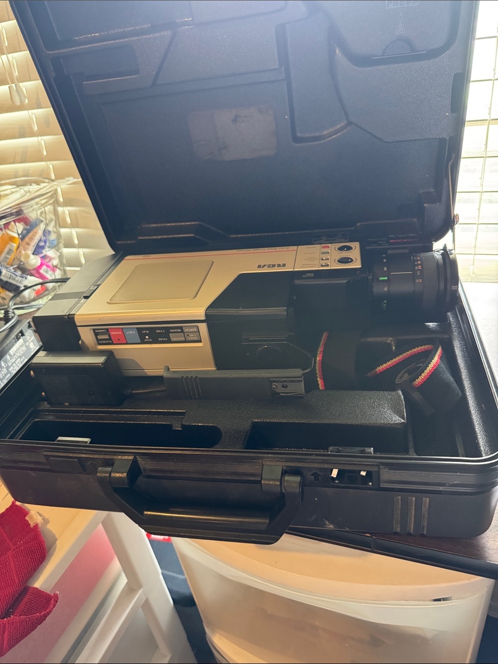 Vintage RCA Camcorder in Black and Gold Tone